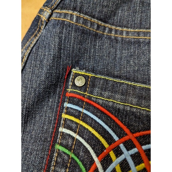Coogi Jeans Mens Hip Hop Baggy Colorful Wild Embroidered Size 38 x 34 - Picture 15 of 16